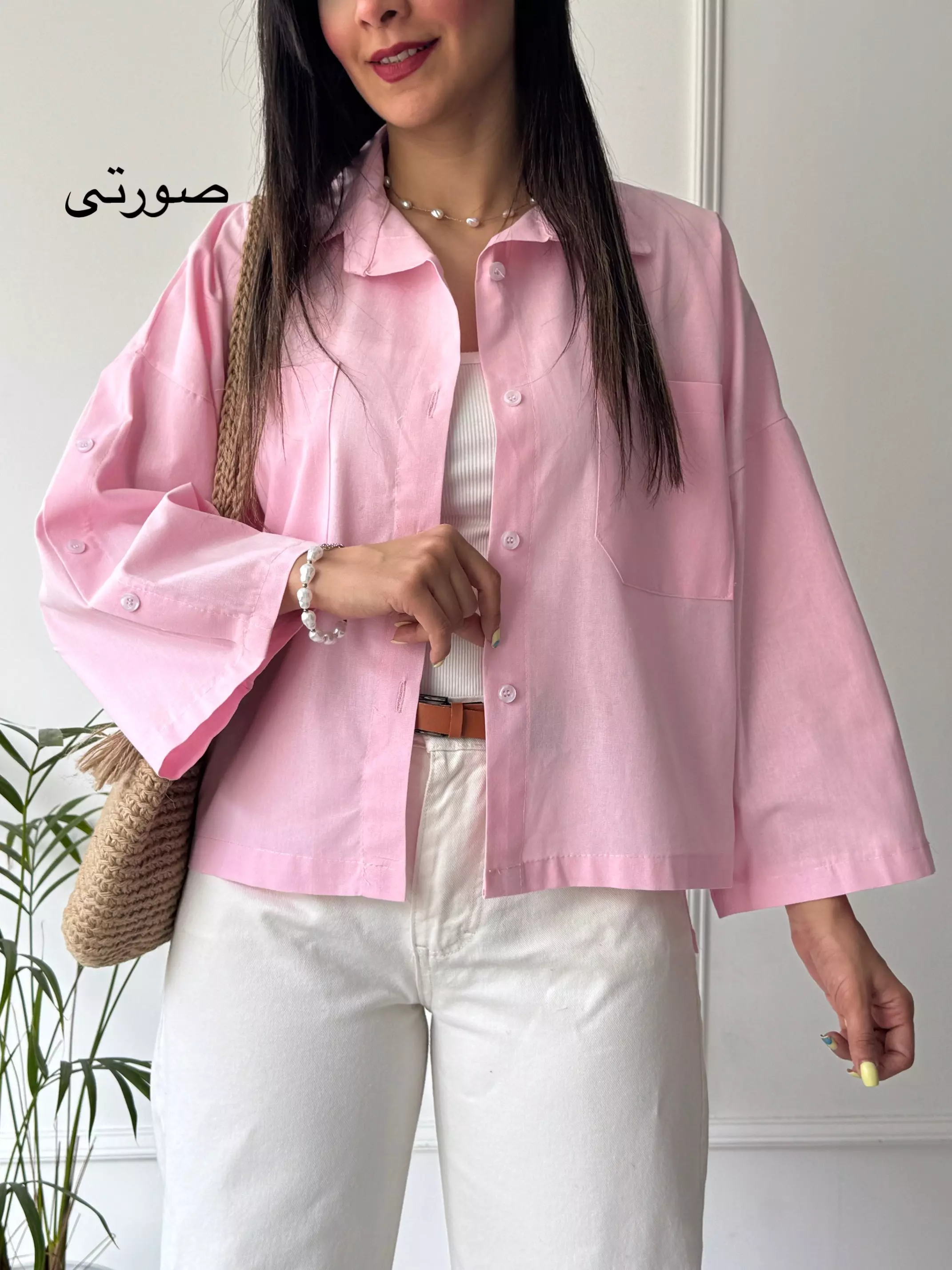 مانتو شومیزی باکسی سارن
